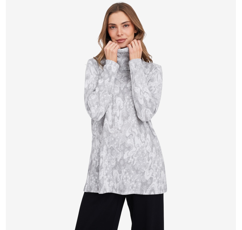 Image 104387_ALTMORE2.jpg, Product 104-387 / Price $79.99, Mr. Max Leona Soft Jacquard Knit Cowl Neck Tunic from Mr. Max on TSC.ca's Fashion department