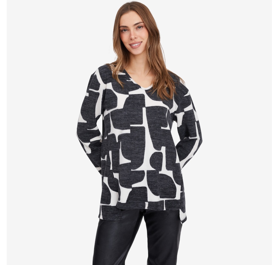 Image 104390_GRGEO.jpg, Product 104-390 / Price $79.99, Mr. Max Super Soft V-Neck Tunic from Mr. Max on TSC.ca's Fashion department