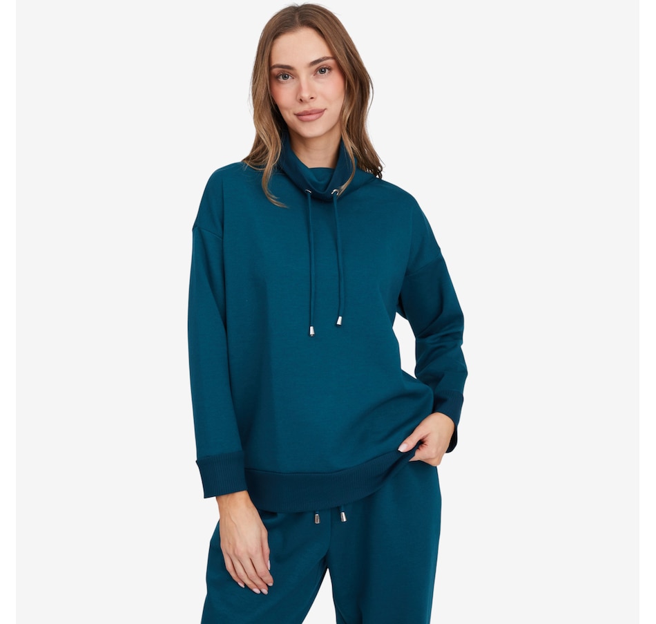 Image 104391_DTEAL.jpg, Product 104-391 / Price $89.99, Mr. Max Cotton Blend Scuba Pullover Top from Mr. Max on TSC.ca's Fashion department