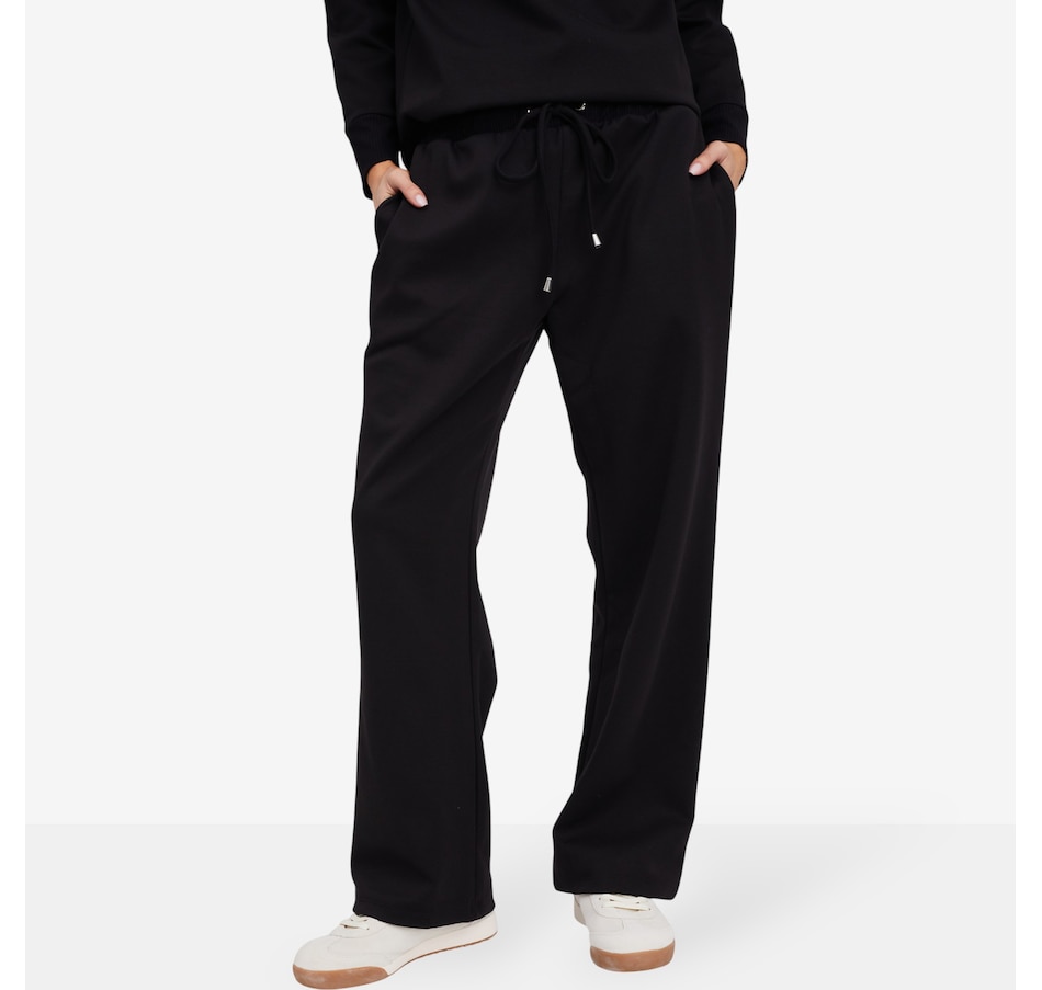 Image 104394_BLK.jpg, Product 104-394 / Price $79.99, Mr. Max Cotton Blend Scuba Wide Leg Pant from Mr. Max on TSC.ca's Fashion department