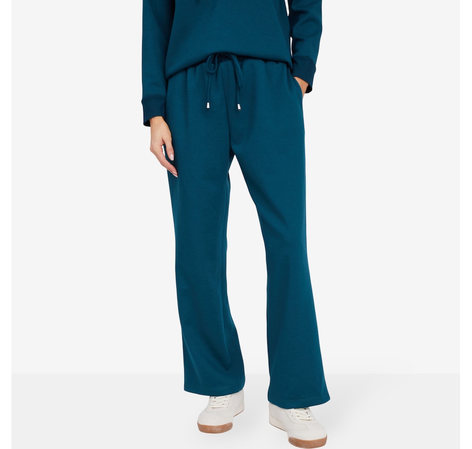 Image 104394_DTEAL.jpg, Product 104-394 / Price $79.99, Mr. Max Cotton Blend Scuba Wide Leg Pant from Mr. Max on TSC.ca's Fashion department