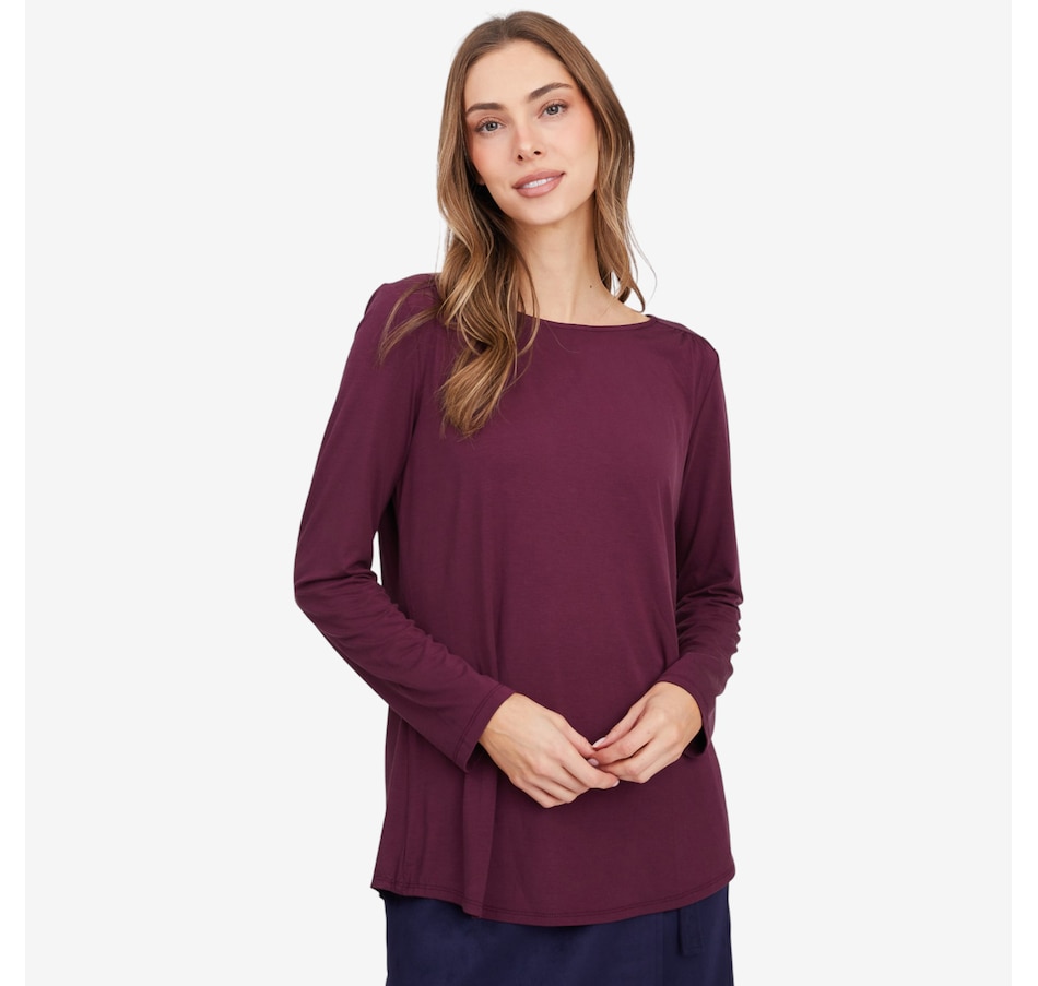 Image 104396_CHELR.jpg, Product 104-396 / Price $59.99, Mr. Max Ultra Modal Essential Top with Shirring Detail from Mr. Max on TSC.ca's Fashion department