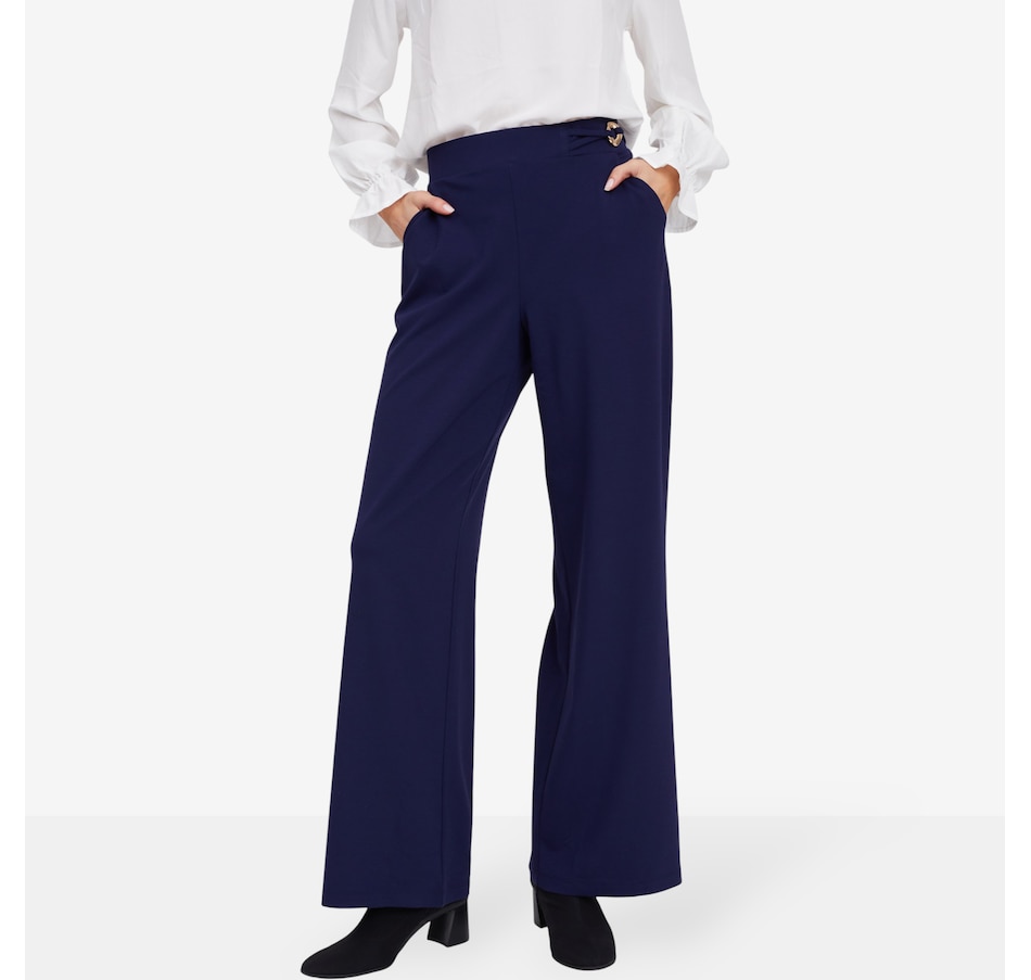 Image 104397_EVEBL.jpg, Product 104-397 / Price $89.99, Mr. Max Dream Knit Pant with Decorative Waistband Detail from Mr. Max on TSC.ca's Fashion department