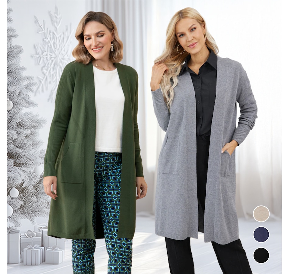 Image 104402_ALTMORE100.jpg, Product 104-402 / Price $109.99, Orange Fashion Village Long Cardigan with Front Patch Pockets from Orange Fashion Village on TSC.ca's Fashion department