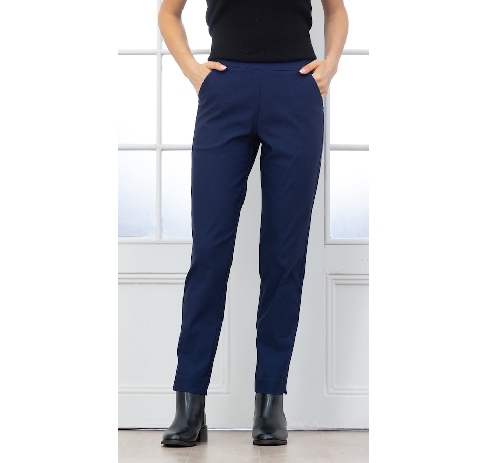 Image 104404_NVY.jpg, Product 104-404 / Price $79.99, Orange Fashion Solid Straight Leg Pull on Pant from Orange Fashion Village on TSC.ca's Fashion department