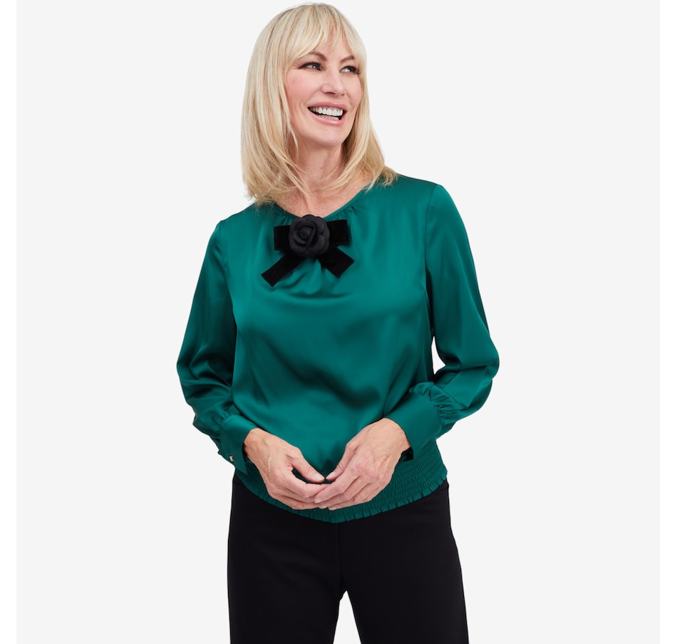 Image 104434_ALTMORE2.jpg, Product 104-434 / Price $140.00, Brian Bailey Satin Blouse from Brian Bailey on TSC.ca's Fashion department