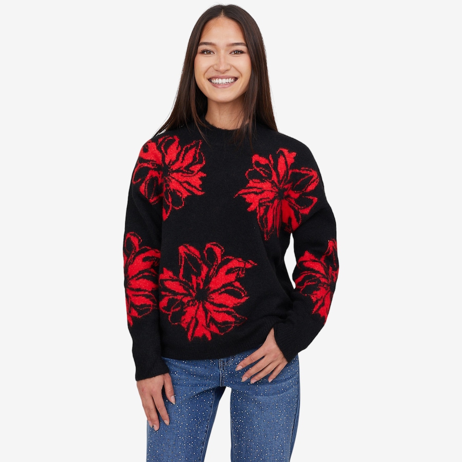 Image 104437_REB.jpg, Product 104-437 / Price $44.33, Brian Bailey Graphic Flower Sweater from Brian Bailey on TSC.ca's Fashion department