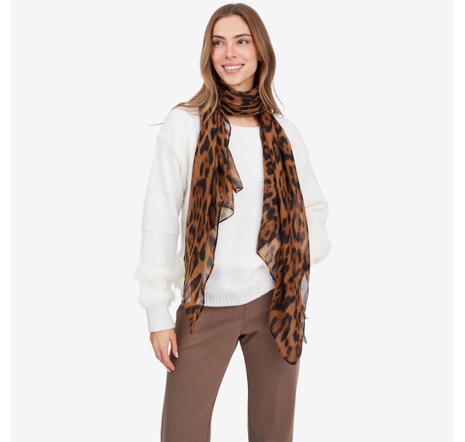 Image 104440_ALTMORE1.jpg, Product 104-440 / Price $60.00, Brian Bailey Leopard Print Scarf from Brian Bailey on TSC.ca's Fashion department