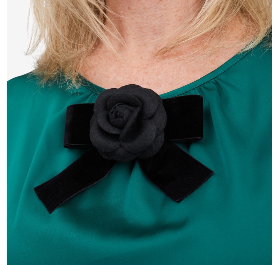 Image 104441_BLK.jpg, Product 104-441 / Price $50.00, Brian Bailey Camellia Pin from Brian Bailey on TSC.ca's Jewellery department