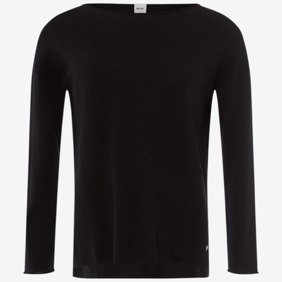 Image 104442_BLK.jpg, Product 104-442 / Price $268.00, Brax Liz Merino Cashmere Sweater from Brax on TSC.ca's Fashion department