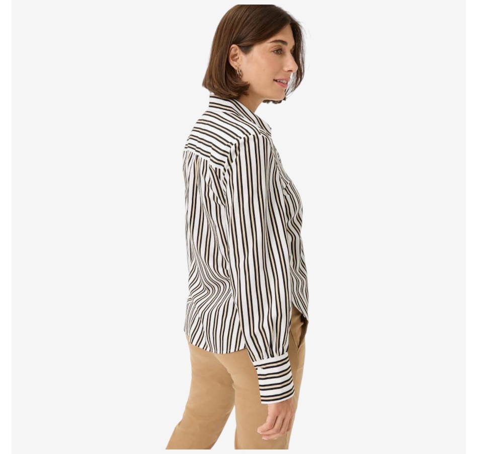 Image 104444_ALTMORE1.jpg, Product 104-444 / Price $248.00, Brax Viscose Stripe Top from Brax on TSC.ca's Fashion department