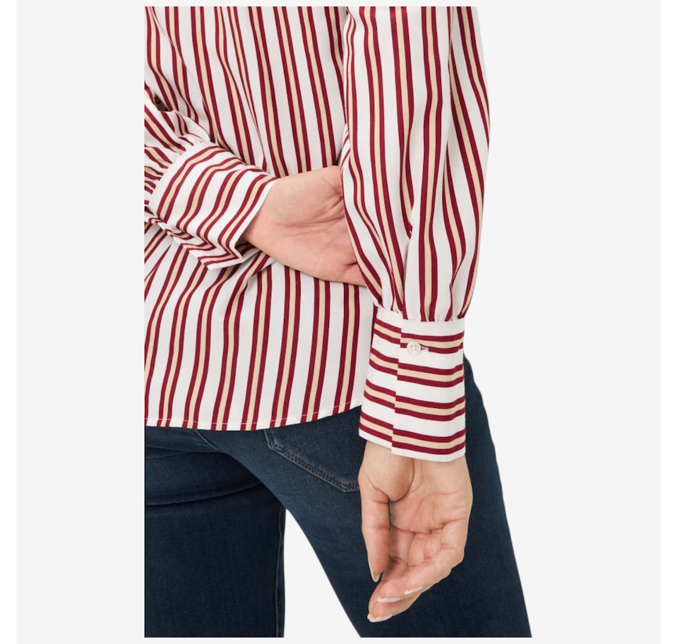 Image 104444_ALTMORE4.jpg, Product 104-444 / Price $248.00, Brax Viscose Stripe Top from Brax on TSC.ca's Fashion department
