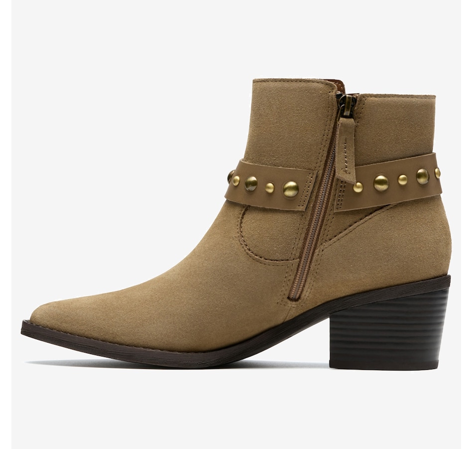 Image 104455_ALTMORE2.jpg, Product 104-455 / Price $200.00, Clarks Morzine Buckle Suede Ankle Boot from Clarks Footwear on TSC.ca's Shoes department