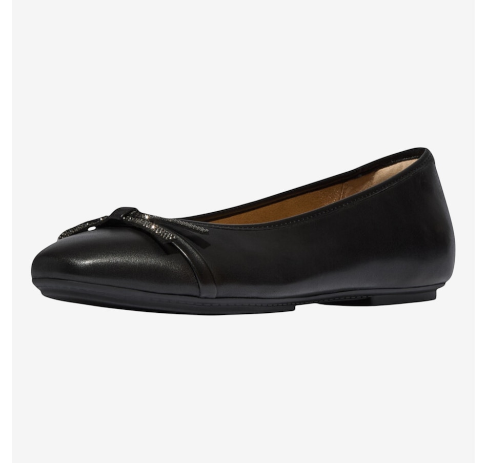 Image 104472_BLK.jpg, Product 104-472 / Price $180.00, FitFlop Delicato Ballerina Flat from FitFlop on TSC.ca's Shoes department