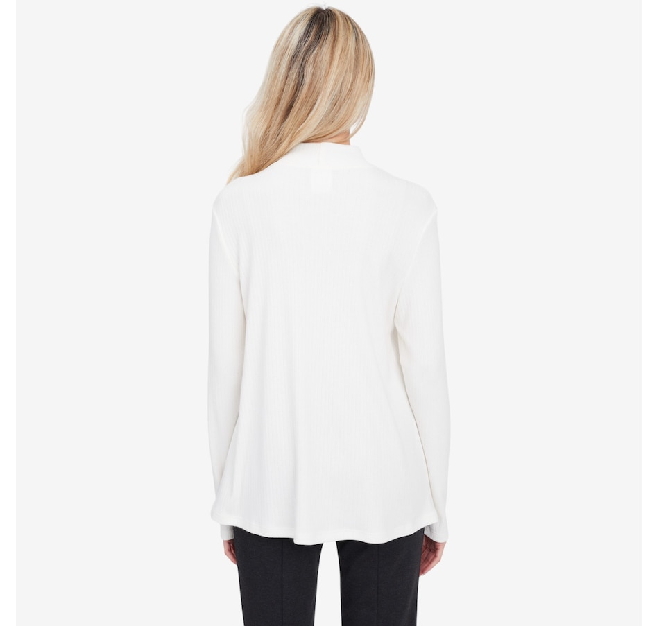 Image 104506_ALTMORE1.jpg, Product 104-506 / Price $69.99, Marallis Soft Mock Neck Sweater Knit Flare Top from Marallis on TSC.ca's Fashion department