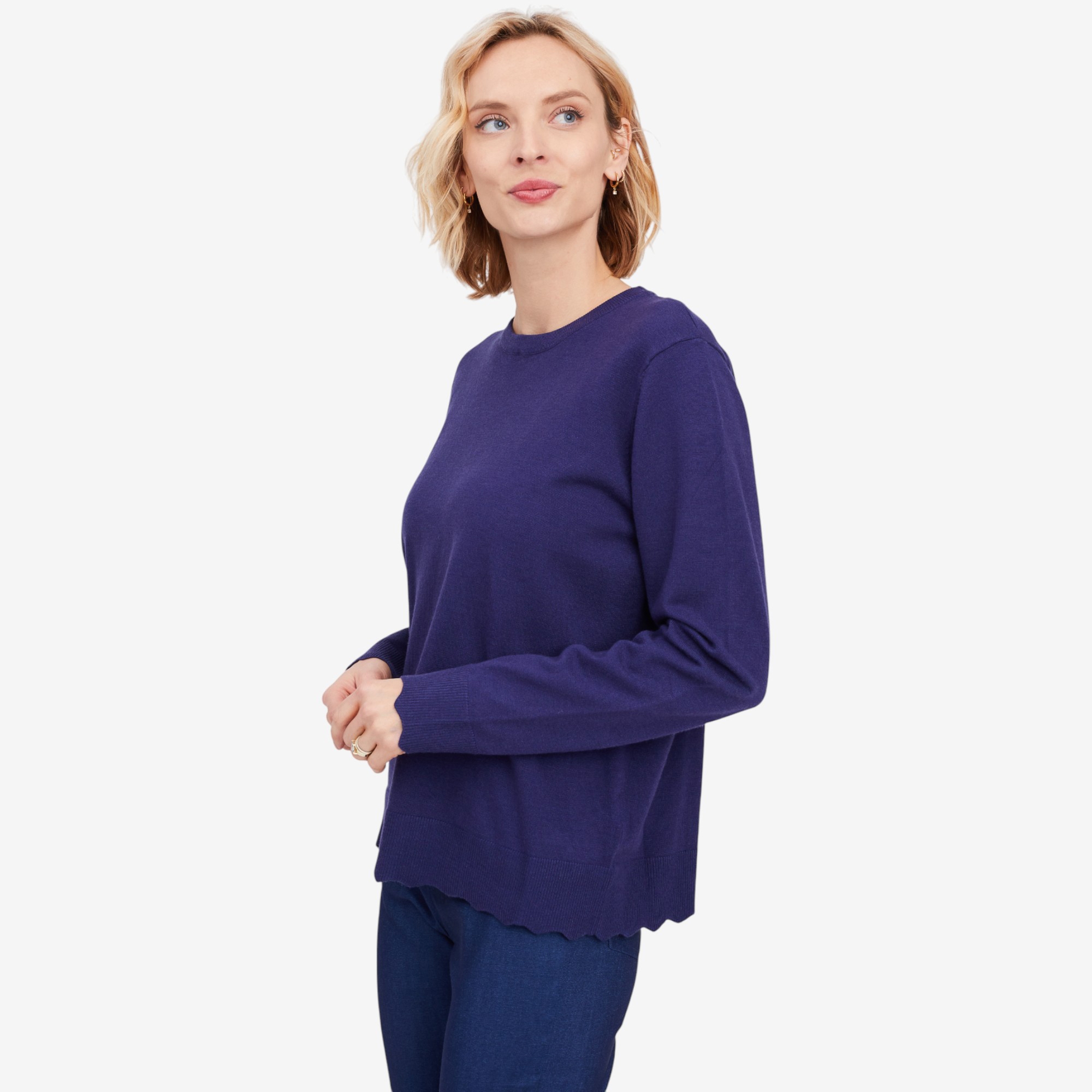 Red Coral Scalloped Hem Top - TSC.ca