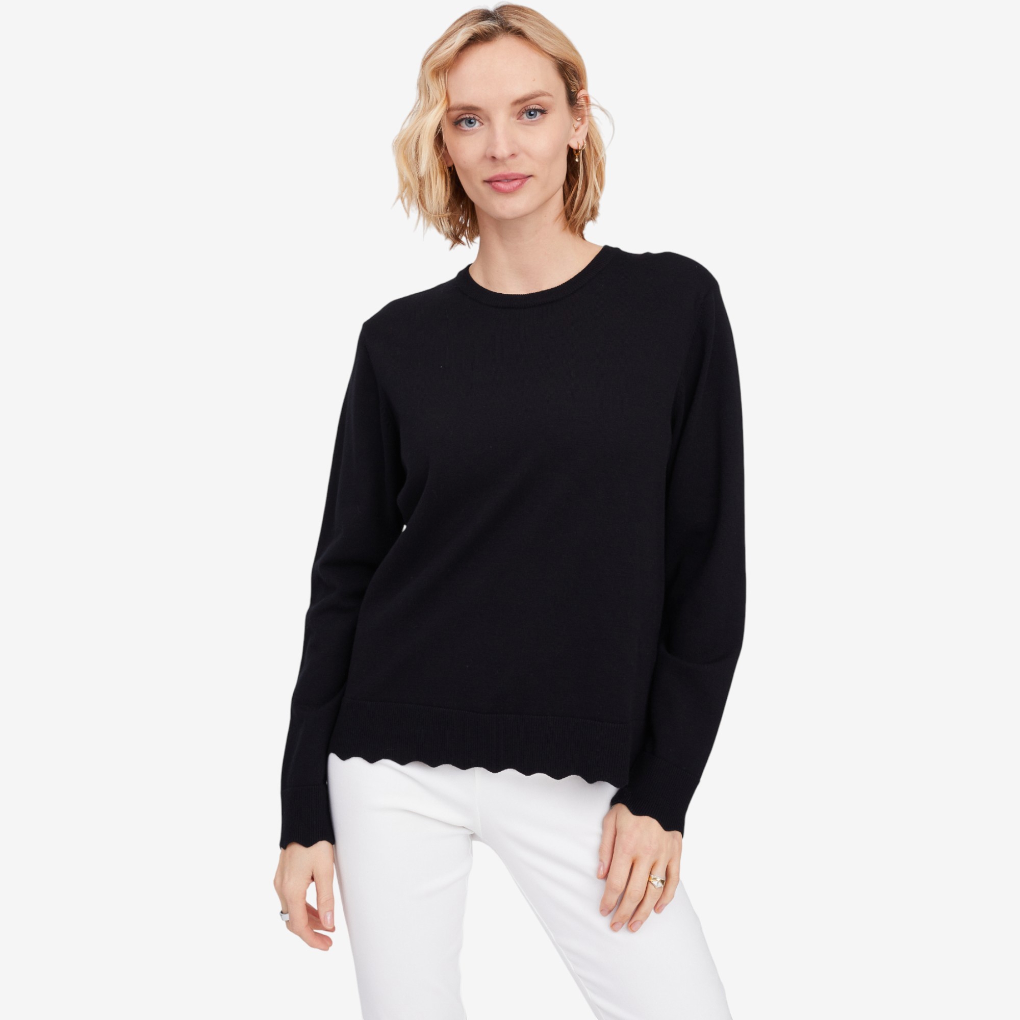 Red Coral Scalloped Hem Top - TSC.ca