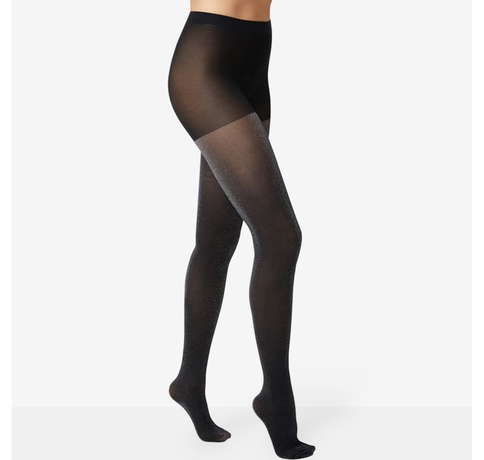 Image 104530_BLK.jpg, Product 104-530 / Price $28.00, Hue Metallic Opaque Tight With Control Top from HUE on TSC.ca's Fashion department