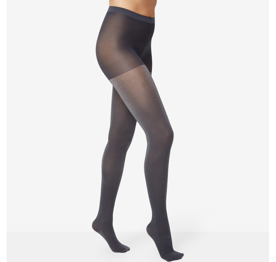 Image 104530_SIL.jpg, Product 104-530 / Price $28.00, Hue Metallic Opaque Tight With Control Top from HUE on TSC.ca's Fashion department