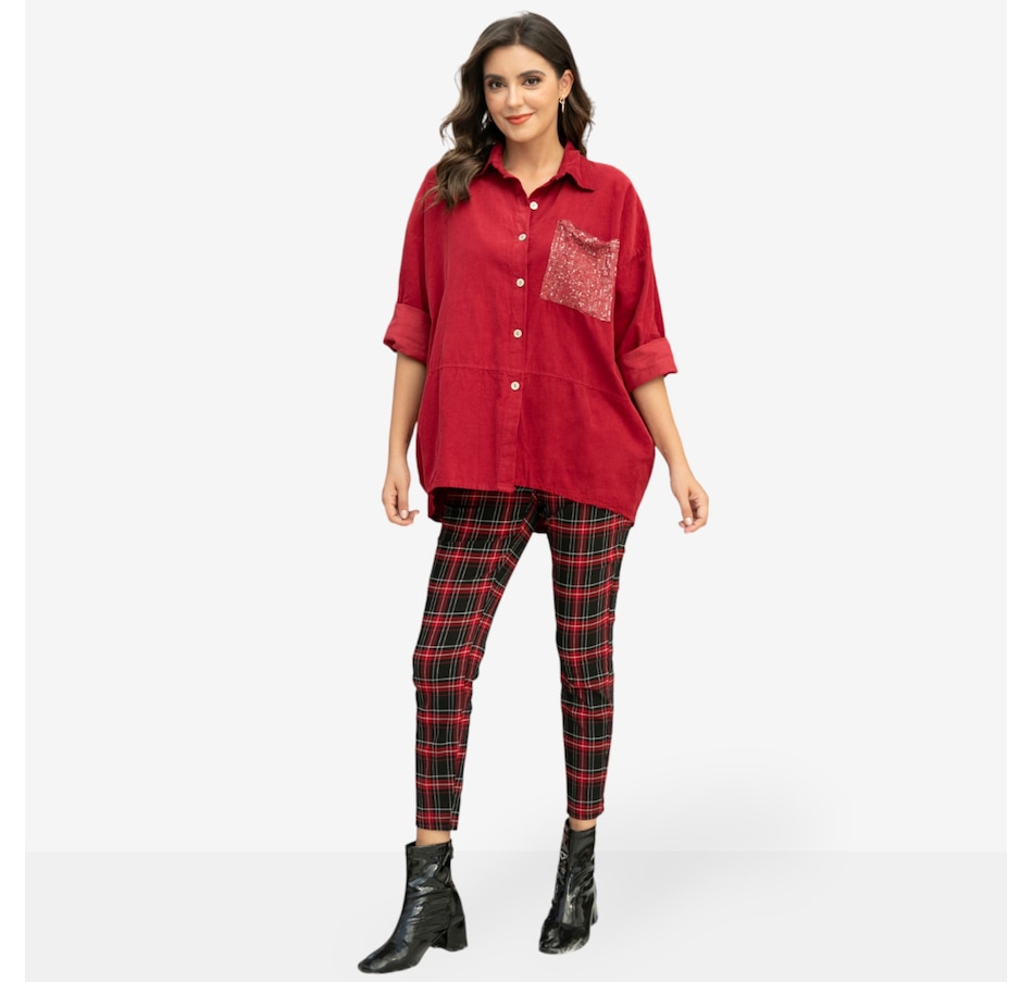 Image 104575_ALTMORE1.jpg, Product 104-575 / Price $29.33, Orange Fashion Village Corduroy Sequin Top from Orange Fashion Village on TSC.ca's Fashion department