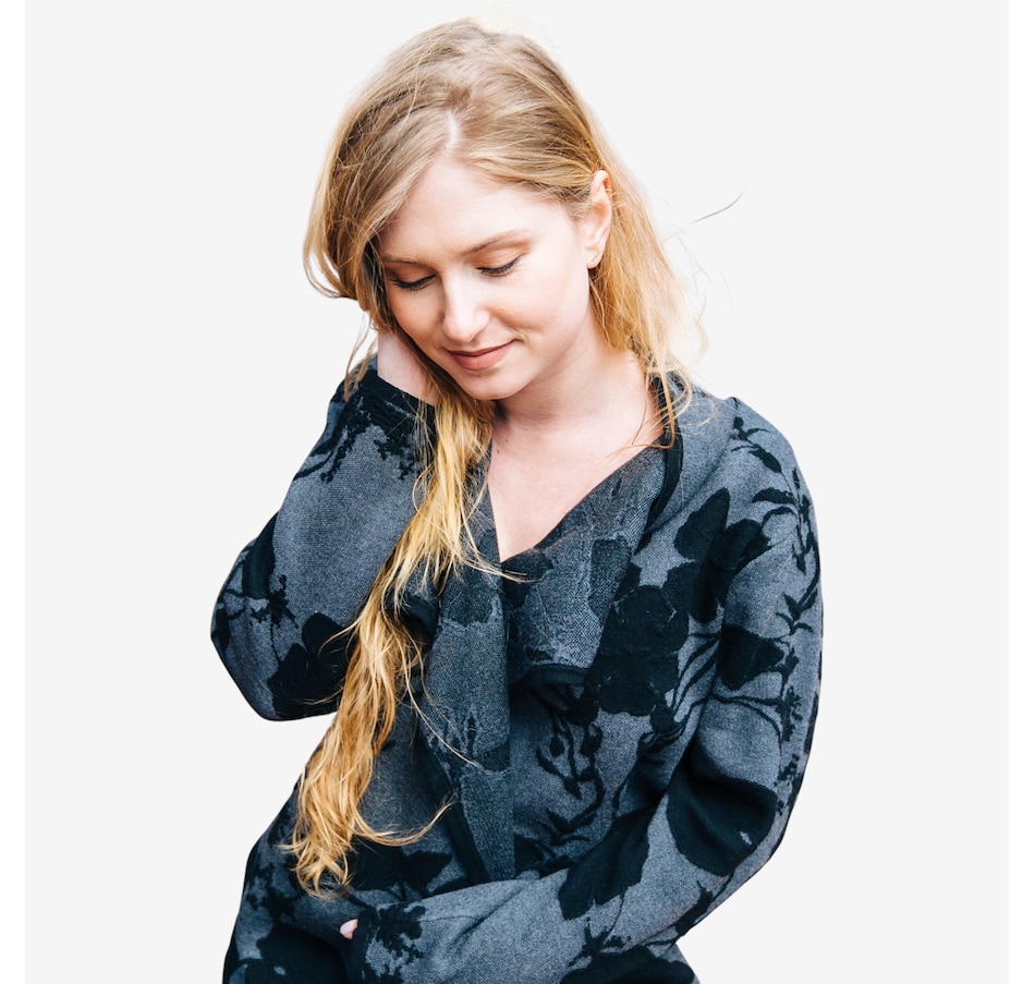 Image 104577_ALTMORE2.jpg, Product 104-577 / Price $119.99, Orange Fashion Village Two-Tone Abstract Floral Jacquard Design Coat from Orange Fashion Village on TSC.ca's Fashion department