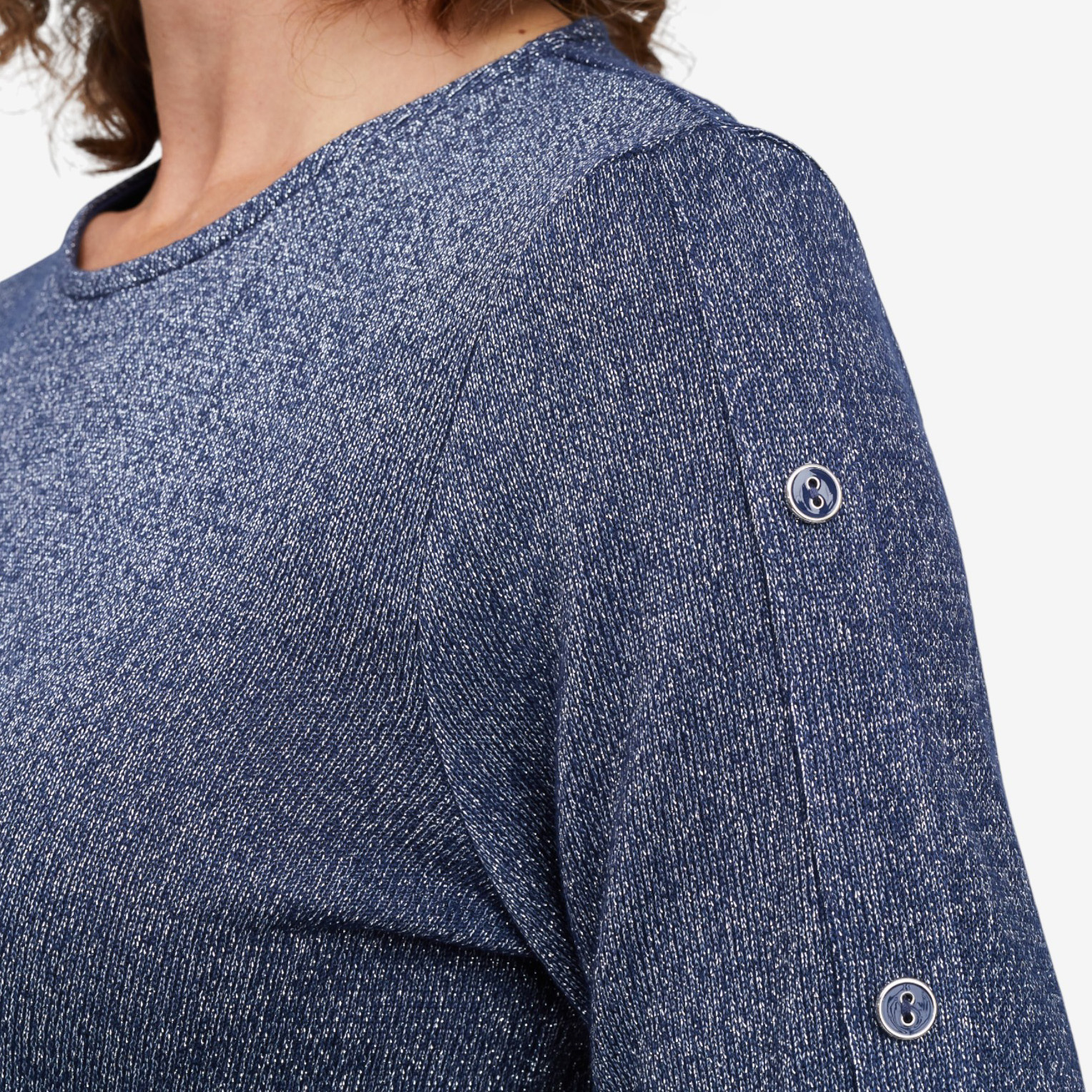 Mr. Max Shimmer Knit Top with Button Detail - TSC.ca