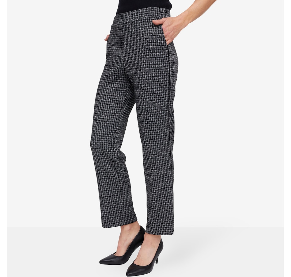 Image 104592_ALTMORE1.jpg, Product 104-592 / Price $59.88, Mr. Max Shimmer Houndstooth Pant with Piping Detail from Mr. Max on TSC.ca's Fashion department