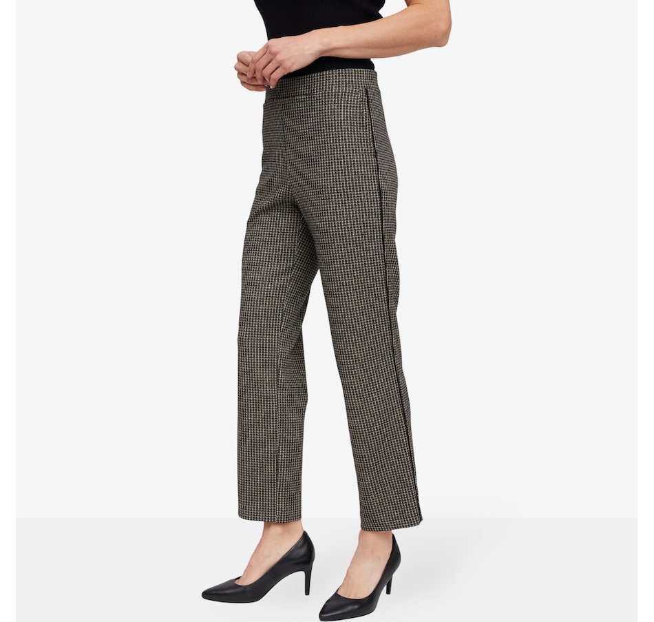 Image 104592_ALTMORE3.jpg, Product 104-592 / Price $59.88, Mr. Max Shimmer Houndstooth Pant with Piping Detail from Mr. Max on TSC.ca's Fashion department