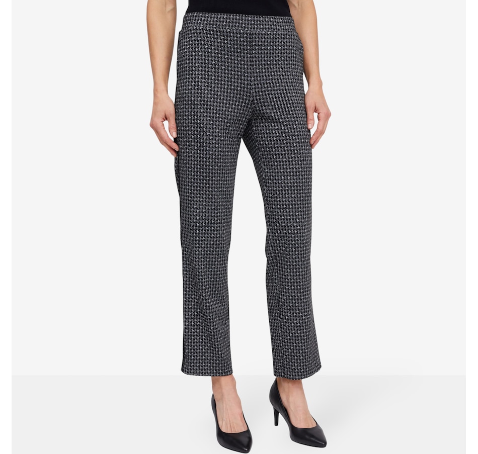 Image 104592_GYB.jpg, Product 104-592 / Price $59.88, Mr. Max Shimmer Houndstooth Pant with Piping Detail from Mr. Max on TSC.ca's Fashion department