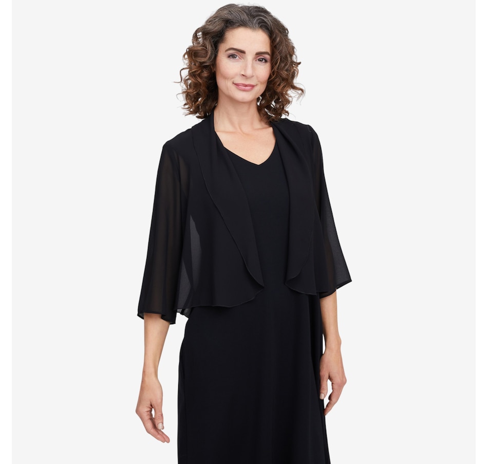 Image 104597_BLK.jpg, Product 104-597 / Price $89.99, Mr. Max Chiffon Open Cardigan from Mr. Max on TSC.ca's Fashion department