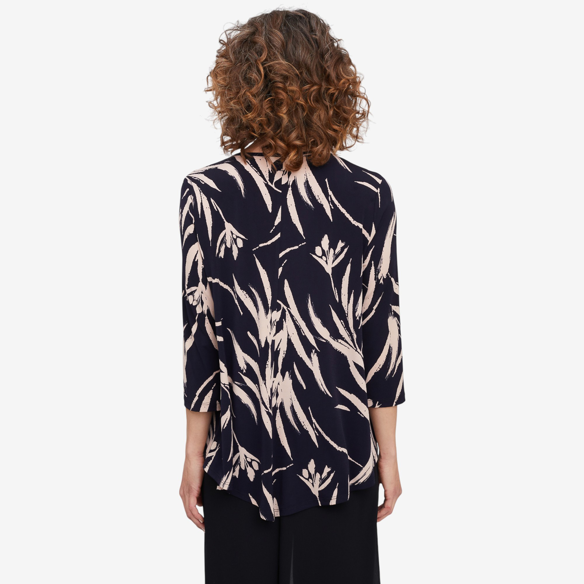 Mr. Max 3/4 Length Sleeve Brazil Knit Swing Top - TSC.ca