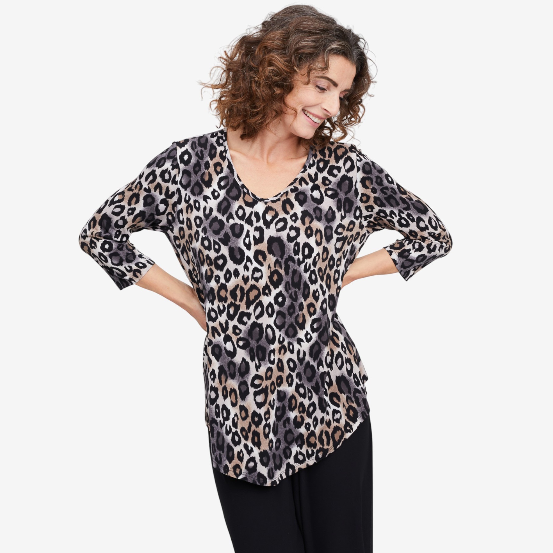 マーラーカオ Mr. Max 3/4 Length Sleeve Brazil Knit Swing Top - TSC.ca