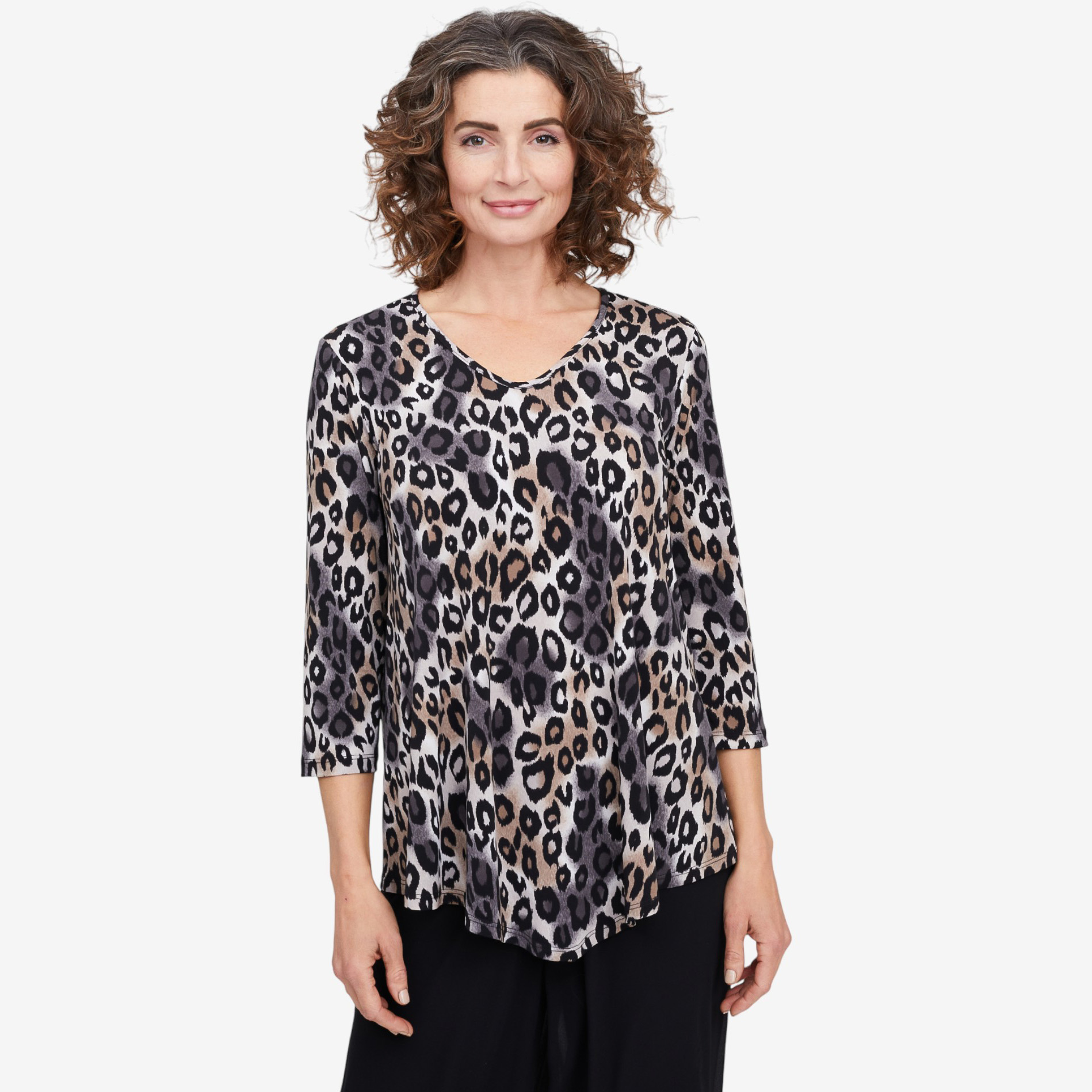 Mr. Max 3/4 Length Sleeve Brazil Knit Swing Top - TSC.ca