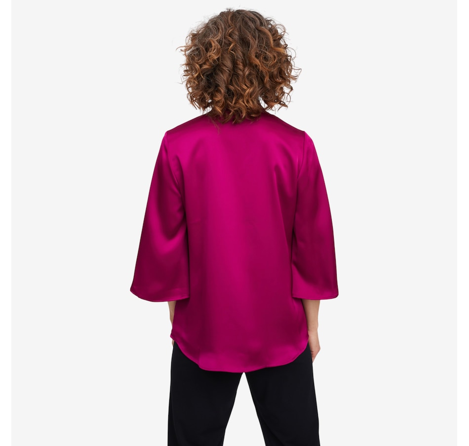 Image 104602_ALTMORE4.jpg, Product 104-602 / Price $89.99, Mr. Max Majestic Satin Tulip Sleeve Top from Mr. Max on TSC.ca's Fashion department