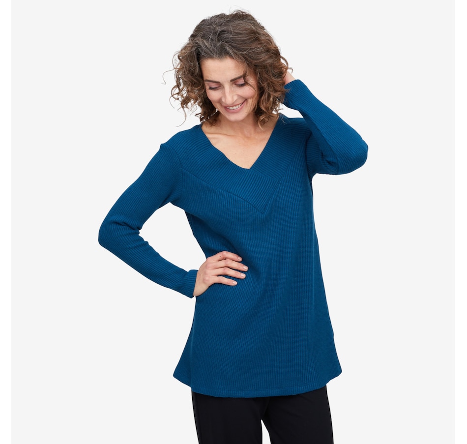 Image 104618_TLE.jpg, Product 104-618 / Price $69.99, Mr. Max Cottage Knit V-Neck Top from Mr. Max on TSC.ca's Fashion department