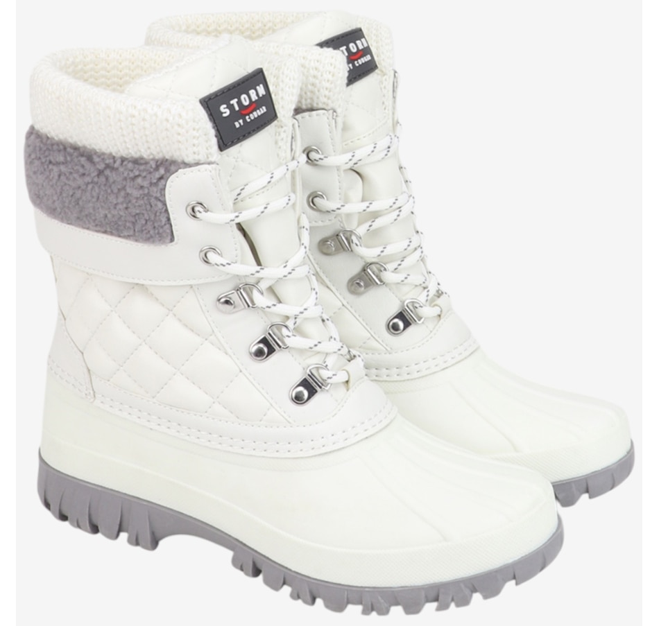 Image 104671_WHT.jpg, Product 104-671 / Price $150.00, Cougar Creek Sweater Cuff Bootie from Cougar Footwear on TSC.ca's Shoes department