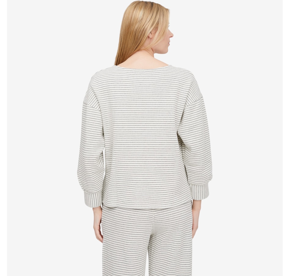 Image 104676_ALTMORE3.jpg, Product 104-676 / Price $95.00, M Made In Italy Striped Tunic Length Long Sleeve Sweatshirt from M Made in Italy on TSC.ca's Fashion department