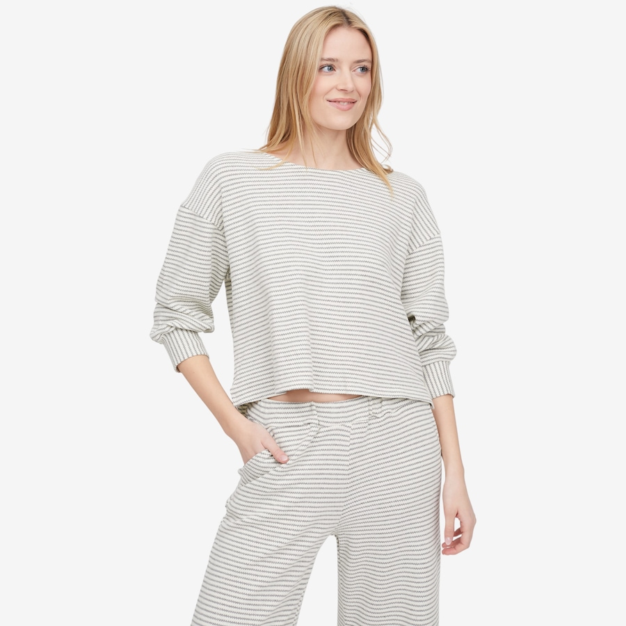 Image 104676_FOGSE.jpg, Product 104-676 / Price $54.88, M Made In Italy Striped Tunic Length Long Sleeve Sweatshirt from M Made in Italy on TSC.ca's Fashion department