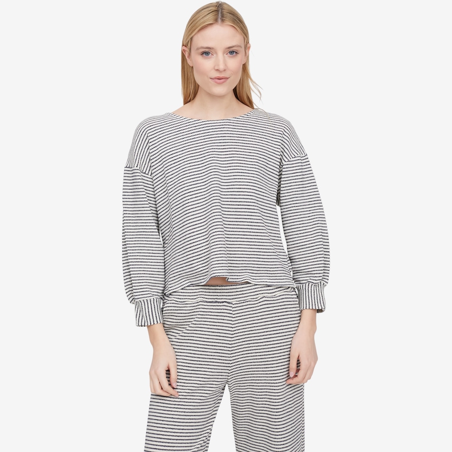 Image 104676_NVS.jpg, Product 104-676 / Price $54.88, M Made In Italy Striped Tunic Length Long Sleeve Sweatshirt from M Made in Italy on TSC.ca's Fashion department