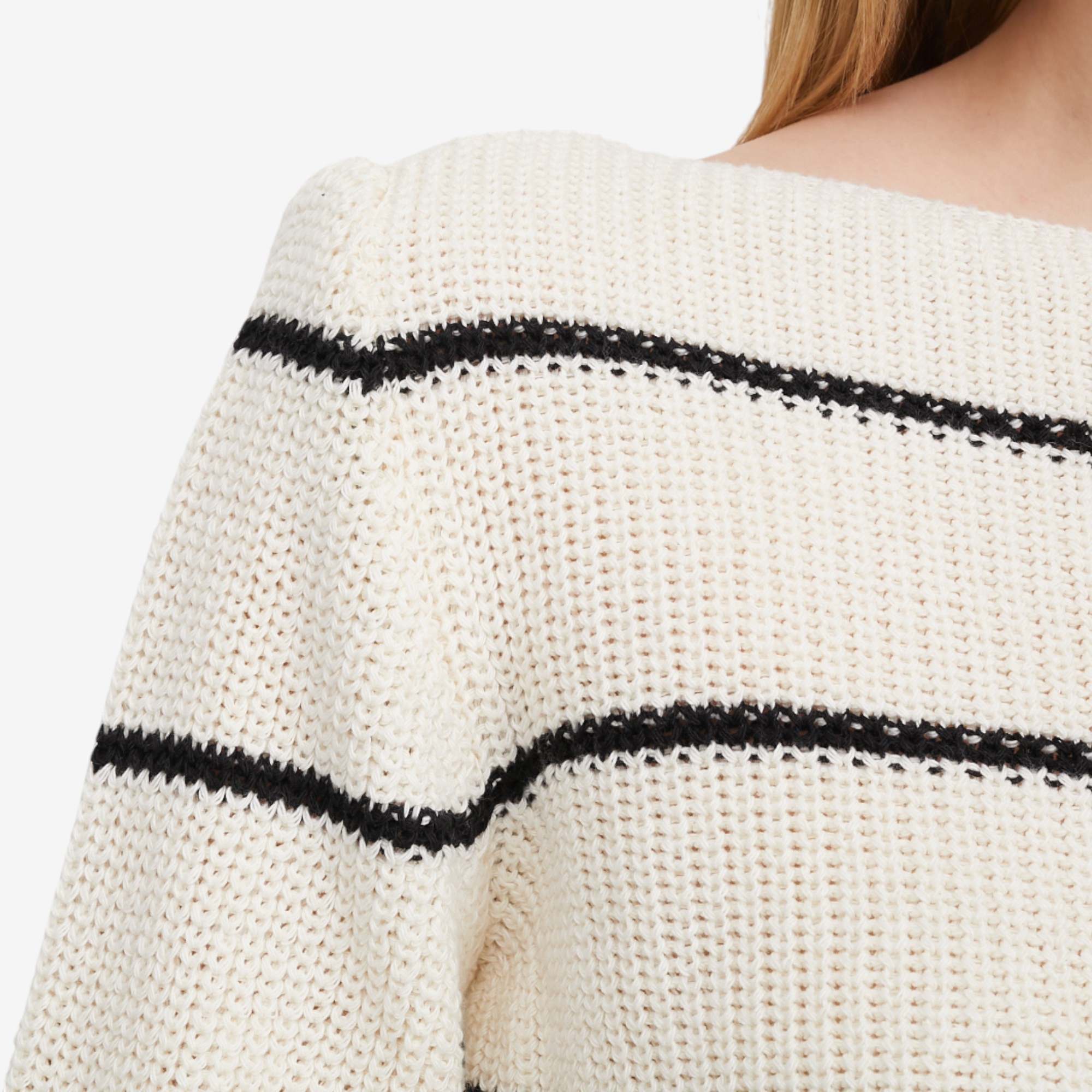 M Made in Italy Knit Striped Boat Neck Sweater - TSC.ca