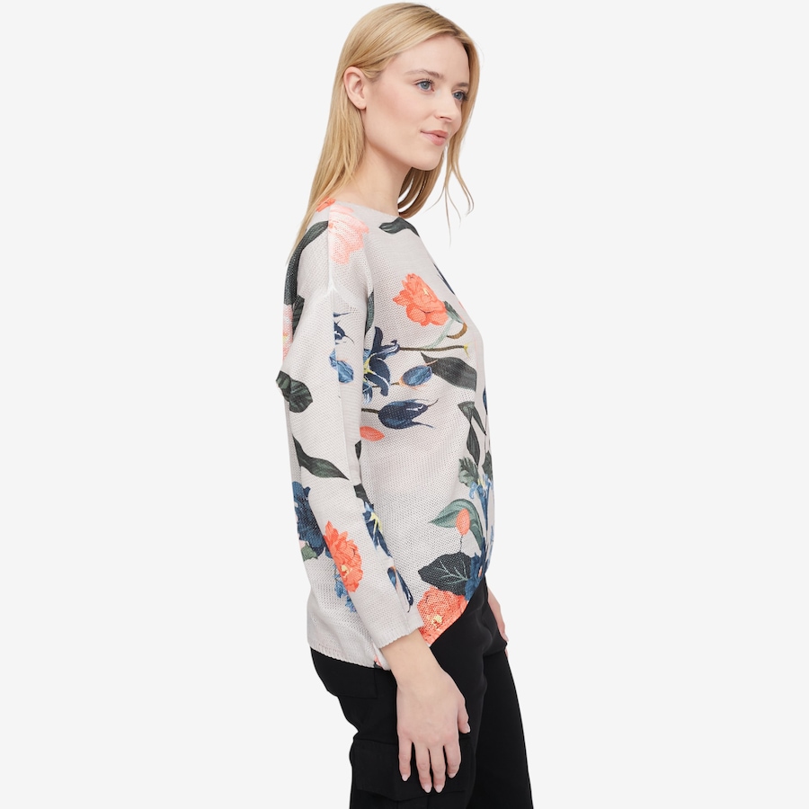 Image 104686_ALTMORE1.jpg, Product 104-686 / Price $44.88, M Made in Italy Floral Printed Knit Boat Neck Sweater from M Made in Italy on TSC.ca's Fashion department