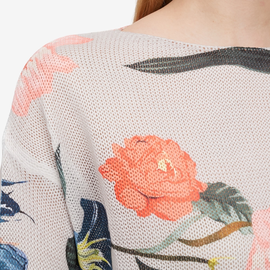 Image 104686_ALTMORE2.jpg, Product 104-686 / Price $44.88, M Made in Italy Floral Printed Knit Boat Neck Sweater from M Made in Italy on TSC.ca's Fashion department