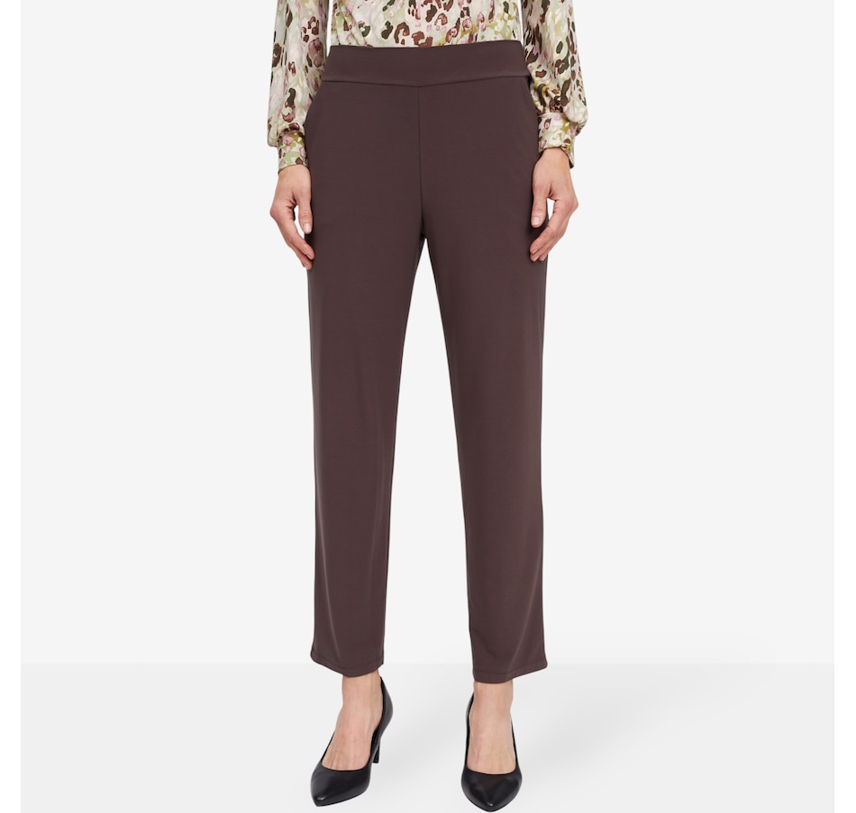 Image 104696_CHBRN.jpg, Product 104-696 / Price $34.88, Kim & Co. Deluxe Brazil Knit Lyla Narrow Leg Pant with Pockets from Kim & Co. on TSC.ca's Fashion department