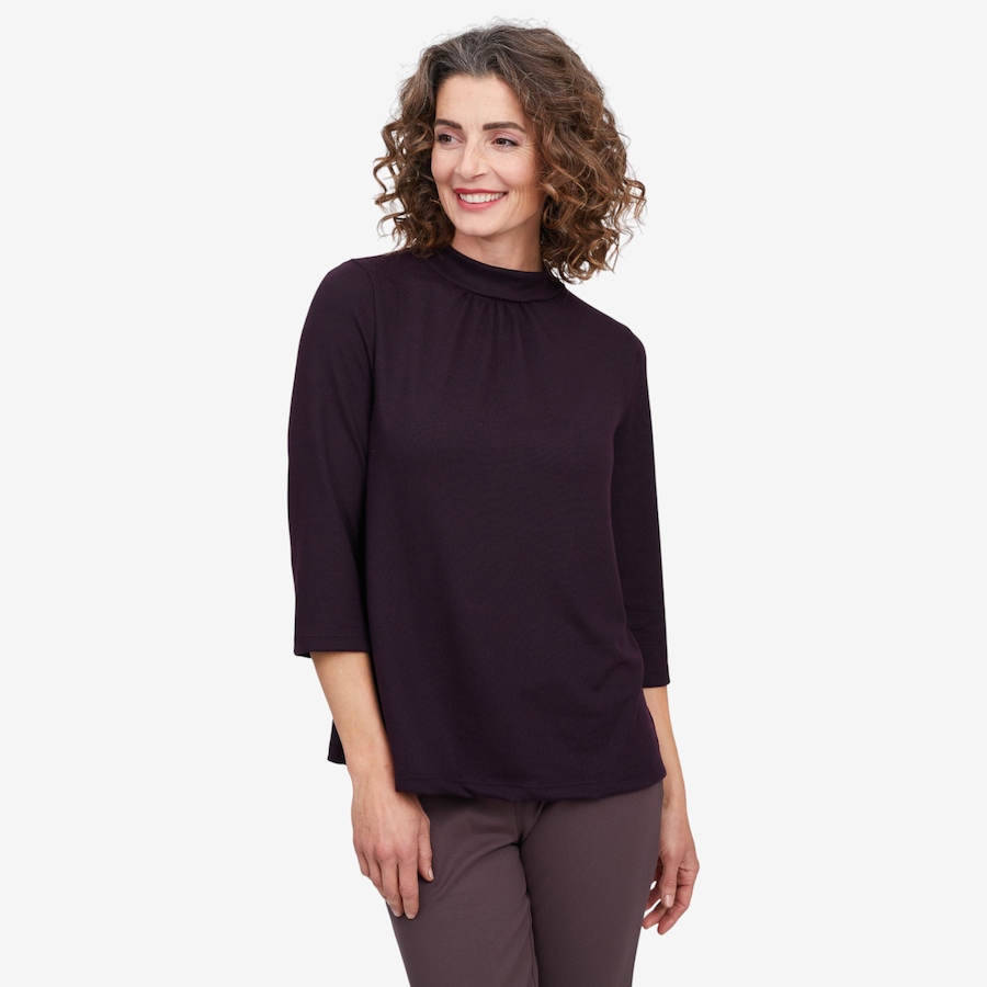 Image 104703_ABG.jpg, Product 104-703 / Price $29.33, Kim & Co. Soft Touch 3/4 Length Sleeve High Neck Top from Kim & Co. on TSC.ca's Fashion department