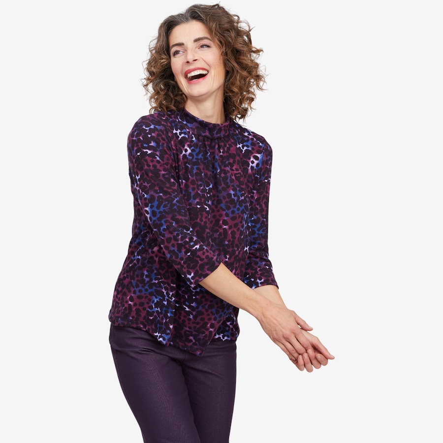 Image 104703_ALTMORE3.jpg, Product 104-703 / Price $29.33, Kim & Co. Soft Touch 3/4 Length Sleeve High Neck Top from Kim & Co. on TSC.ca's Fashion department