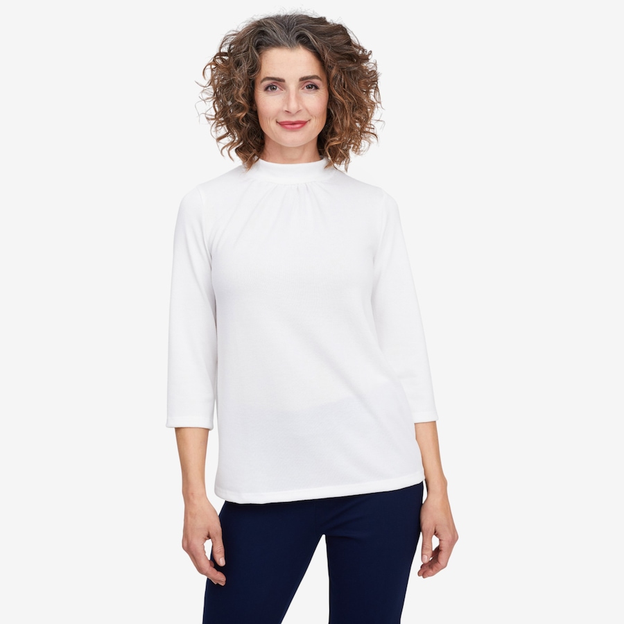 Image 104703_ECR.jpg, Product 104-703 / Price $29.33, Kim & Co. Soft Touch 3/4 Length Sleeve High Neck Top from Kim & Co. on TSC.ca's Fashion department