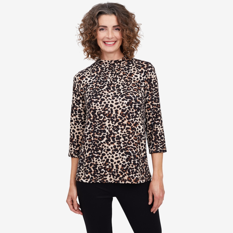 Image 104703_NTRLL.jpg, Product 104-703 / Price $29.33, Kim & Co. Soft Touch 3/4 Length Sleeve High Neck Top from Kim & Co. on TSC.ca's Fashion department