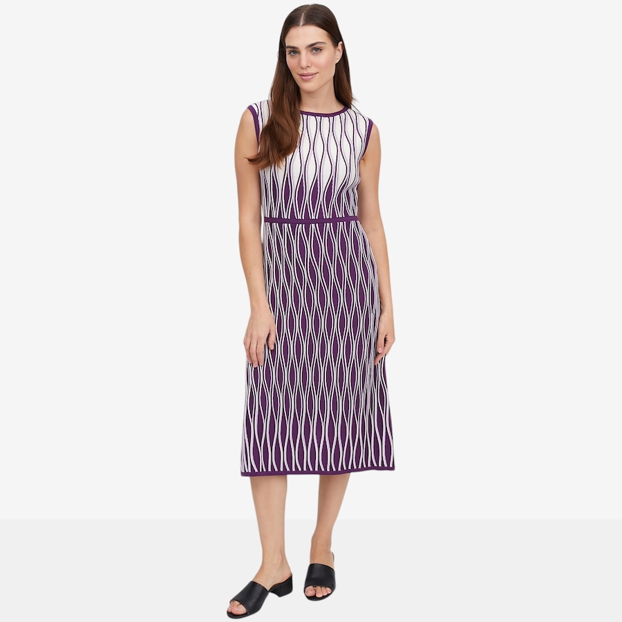 Image 104720_GRA.jpg, Product 104-720 / Price $49.88, Jhoan Sebastian Grey Diamond Ottoman Pattern Knit Dress from Jhoan Sebastian Grey on TSC.ca's Fashion department