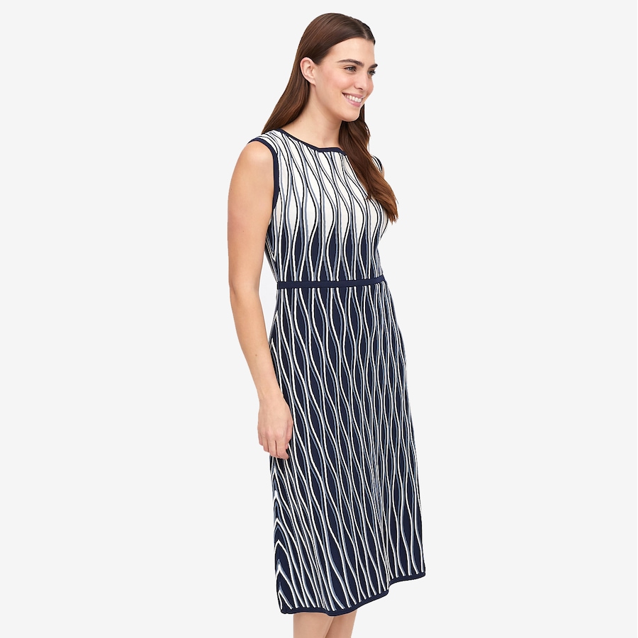 Image 104720_NVY.jpg, Product 104-720 / Price $49.88, Jhoan Sebastian Grey Diamond Ottoman Pattern Knit Dress from Jhoan Sebastian Grey on TSC.ca's Fashion department