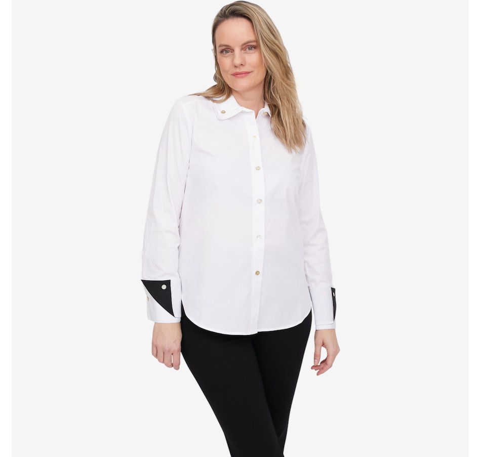 Image 104724_WHBK.jpg, Product 104-724 / Price $95.88, Wynne Style Double Trouble Shirt with Details from Wynnelayers on TSC.ca's Fashion department
